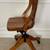 Antique Victorian Tiger Oak Swivel, Rocker Desk Chair 4 thumbnail