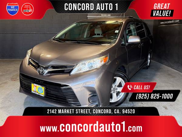 2018 TOYOTA SIENNA*TÍTULO LIMPIO/CARFAX*BUEN ESTADO*FINANCIAMOS* - $18.990 (concord / pleasant hill / martinez)63478532037505120