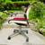 Harter Office Chair Vintage 1970s Brown Burgundy Mid Century Chrome Le 22 thumbnail