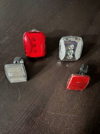 Bike lights - quantity 2; Bike reflectors - quantity 2 1
