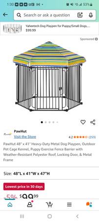 Cute indoor/outdoor kennel 1