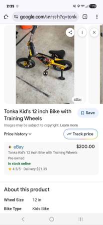 tonka kids bike 1