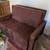Faux hide love seat, unfoldable into a bed 2 thumbnail
