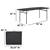 NEW 6 Foot Bi-Fold Plastic Folding Table, Black. 2 thumbnail