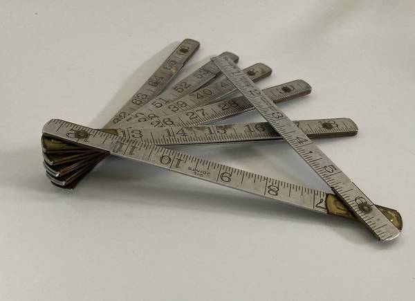 Lufkin Rule Co. 72" Folding Metal Ruler No. 1206 1