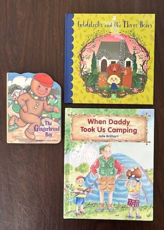 Gingerbread Boy, Goldilocks & Camping with Daddy Hardcover Books 1