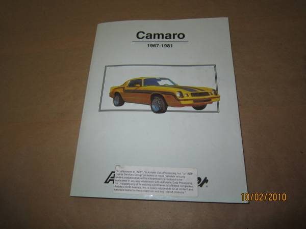 Camaro Manuals 1