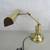 Polished Brass Piano Desk Vintage Art Deco Table Lamp 20" Tall 6 thumbnail