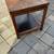 Mid Century Walnut Parquet / checkerboard top end / side table A64 11 thumbnail