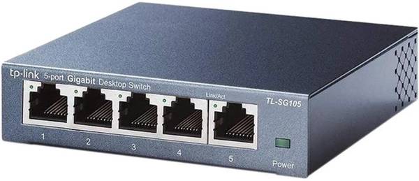 TP-Link TL-SG105 5 Port Gigabit Ethernet Switch Fanless Metal Shell 1