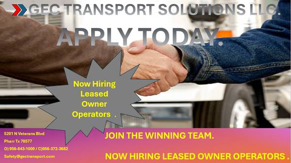 GEC Transport Solutions LLC Leased on Owners 1