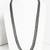 VTG. Heavy Sterling Silver Chain Necklace w/Hundreds Of CZ Stones, 22" 3 thumbnail