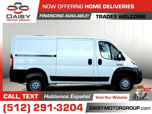 2019 Ram ProMaster Cargo Van 1500 Low Roof 136 in WB for only $340/mo! - $18,999 (DAISY MOTOR GROUP)63439463145857123