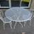 Vintage metal bistro set (refurbished to new condition) 2 thumbnail