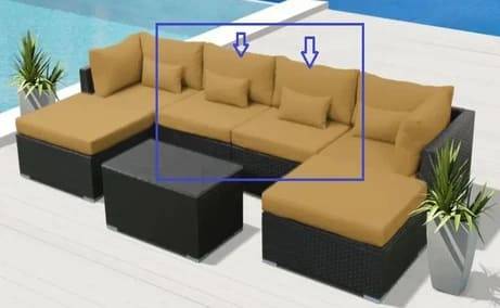 Mid Chairs (2) – Comfortable, Cushions Included 1