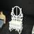🪞 Vintage White Metal Dollhouse Furniture Set – 4 Pieces +doll 3 thumbnail