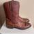 Lucchese Men's Full Quill Ostrich Roper Boots, Color is Peanut Brittle 5 thumbnail