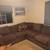 Brown sectional couch 1 thumbnail