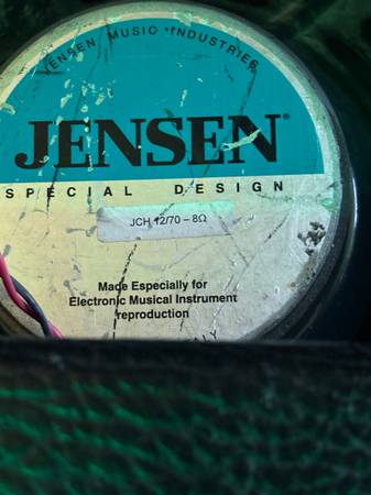 Jensen guitar speaker 1