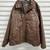 Dockers Brown Faux Leather Jacket Men XXL Front Zipper Quilted 1 thumbnail