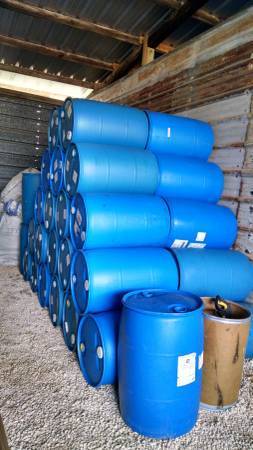 55 Gal Food Grade Plastic Barrels 1
