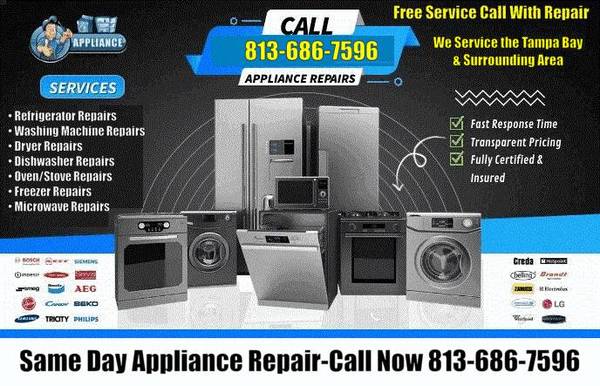 ✔APPLIANCE REPAIR-WASHER-DRYER-REFRIGERATOR-OVEN-DISHWASHER-$SAVE 1