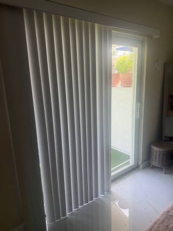Vertical blinds for sliding glass door 1