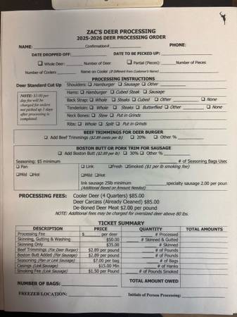 Deer processing near state capitol 1