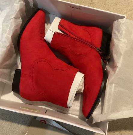 Red Ankle Boots by Who What Wear - BRAND NEW 1