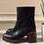 Unique Vintage Black Leather Boots - Size EU 40 1 thumbnail