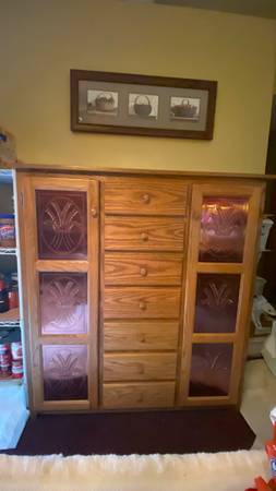 Amish Pie Safe Pantry Cabinet Cupboard Storage Punched Copper MINT 1