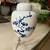 Fitz and Floyd 1976 Vintage Ginger Jar w/Lid Blue On White Floral Pattern 5” 12 thumbnail