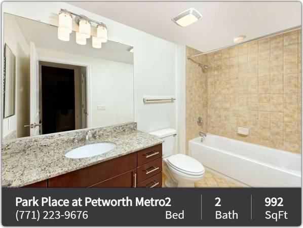 $3,050 / 2hab - 992ft2 - Maravilloso de 2 habitaciones, 2 baños, 992 pies cuadrados. ¡Mucho espacio, excelente comunidad! (Washington - Ubicado en Petworth)63843420046083120
