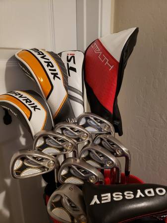 Like New Taylormade full golf clubs set and bag 1