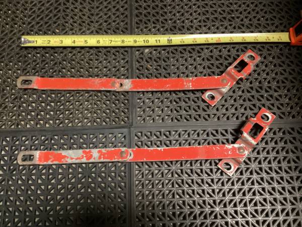 73 to 87 Chevy GMC Squarebody - Tailgate Lever Straps.  OEM Parts. 1