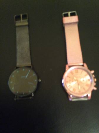 2  Pink & Black Medium Watches Needs Batteries 1
