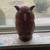 Vintage woven wicker owl rattan basket 1 thumbnail