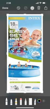 18 foot easy set pool - $225 (Nixa)62918312263169121