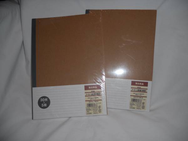 *NEW* - "MUJI" LINED NOTEBOOKS / JOURNALS - 5-PACK 1