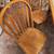 **SOLID OAK WOOD TILE TOP KITCHEN TABLE WITH 6 SOLID WOOD CHAIRS** 7 thumbnail