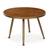 Kate And Laurel Mid Century Round Wood And Gold Metal Coffee Table 1 thumbnail