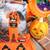 Adult Pumpkin Jumpsuit Halloween Costume- New in Package. Never used. 2 thumbnail