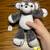 Handmade Crocheted grey and white teddy bear plushie #1 1 thumbnail