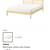 Solid wood queen bed frame + mattress 1 thumbnail