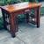 Handmade Craftsman/ Mission Desk Incredible Wood Inlaid Parquetry Top 2 thumbnail