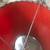 Atomic  Mid Century Rose kidney shaped spun fiberglass lamp shade A115 4 thumbnail