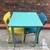 Colorful Solid Table and Chairs - DELIVERY AVAILABLE 2 thumbnail