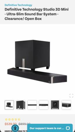 Definitive Technology Studio 3D Mini Soundbar - Mint 1