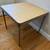 Mid Century Table Folding Card Table Metal w/Vinyl Center 4 thumbnail
