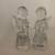 2 crystal glass angels 4" tall made in Taiwan 11 thumbnail